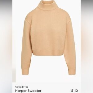 Aritzia Cropped Women's Sweater - Beige